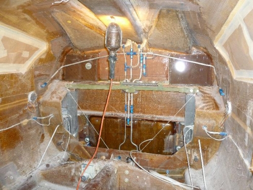 Header tank in, fittings tight