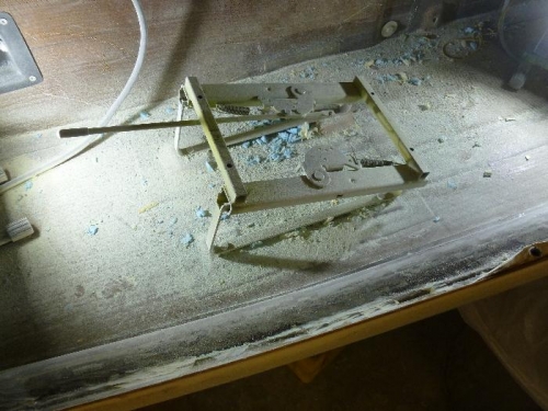 Very messy removing kick plate.