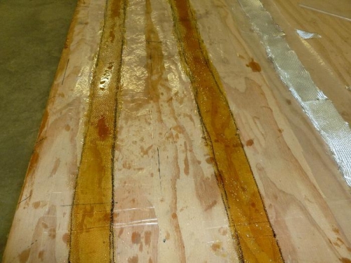 3 layers of bid wetted out.