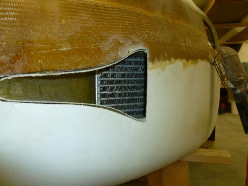 NACA scoop for front heater/cooler