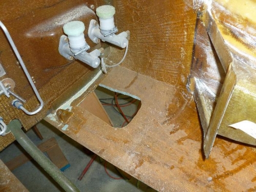 Cut out bottom of fuselage