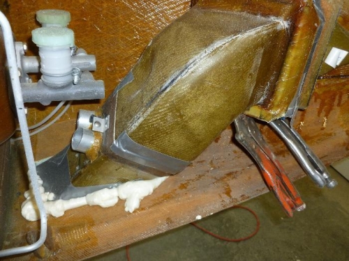 Refit with foam to fill in