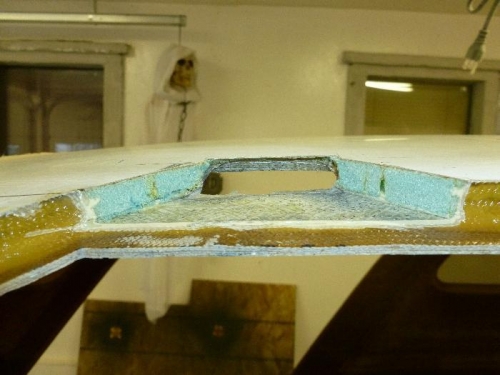 Cut out ready for hinge