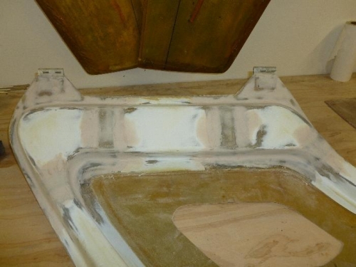 Fill and sand to fix the cut I made.