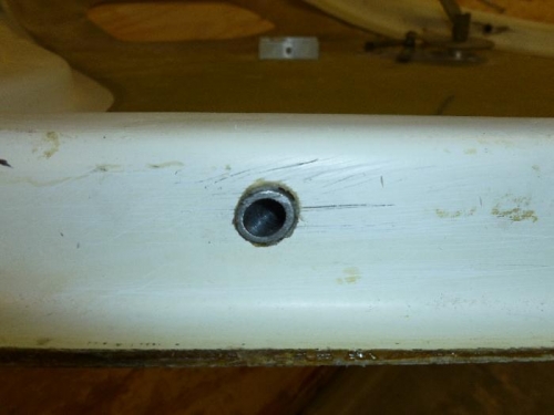 Door guides in place