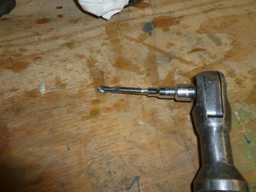 Had to make up a drill tool