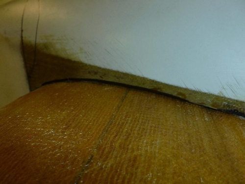 Felt penned the areas need to be sanded