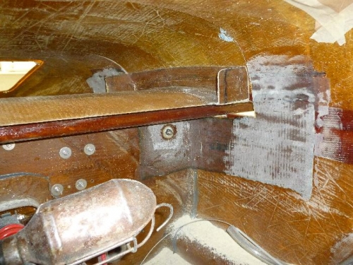 Sand and get ready for lay-ups