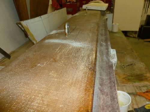 Canard bondo removed