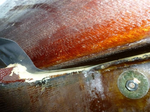 The inside back pilot side