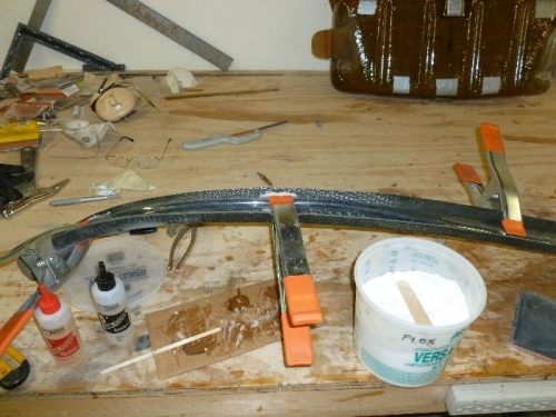 Wire tube floxed in with 5 min epoxy