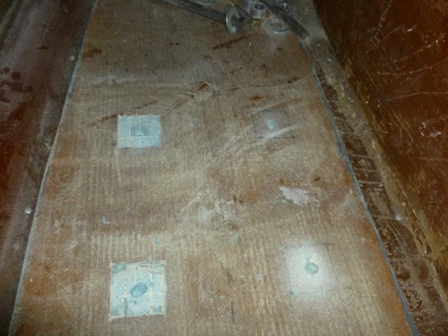 Cut and ground out for hard points