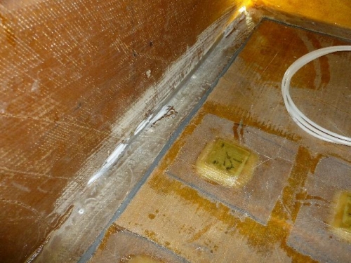 Tubing on the out side 5 minute and flox.