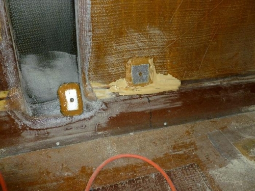 Milled fibered into place.