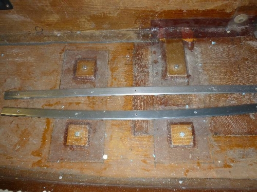 Aluminum strip that will sit on top the foam