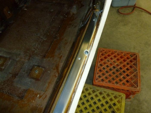 Carpet stip in place.