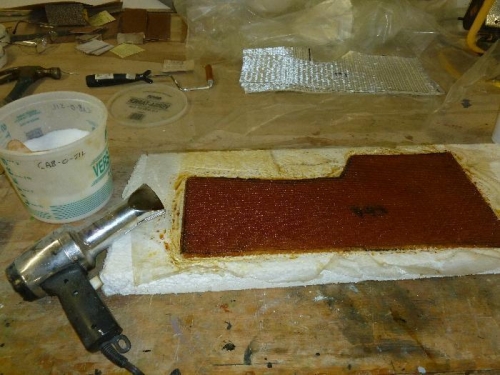 Wetted out and ready to install