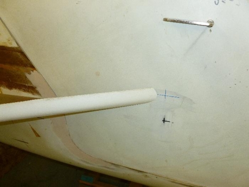 Manual said up 2- 7/8 from bottom of main spar