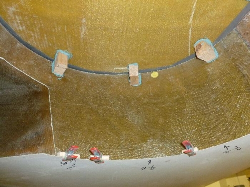 Bondo wheel well to top strake