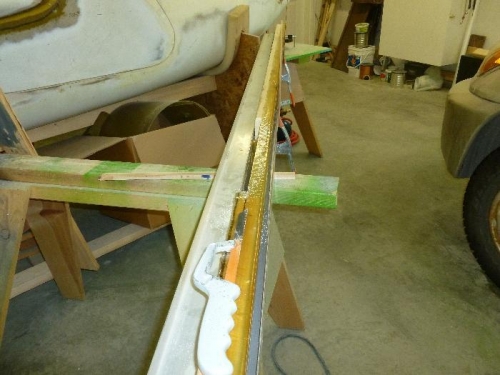 Angle being cut to size