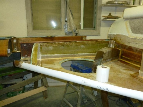 Back bulkhead with 2 bid in place