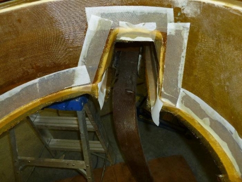 Lower stake skin attached