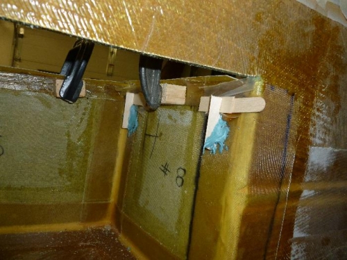 Wedge sticks bonded in place