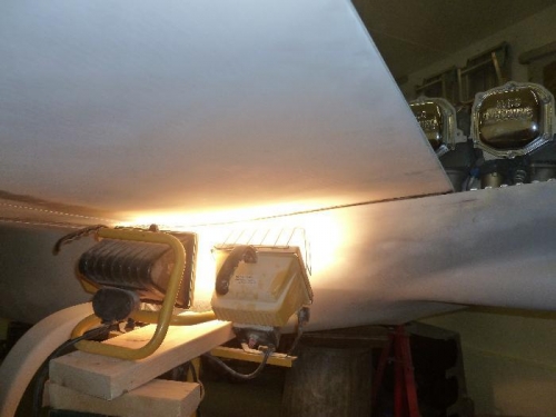 Heat applied to shape to fit.