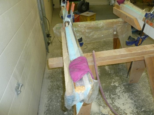 Torque tube in backing plate on