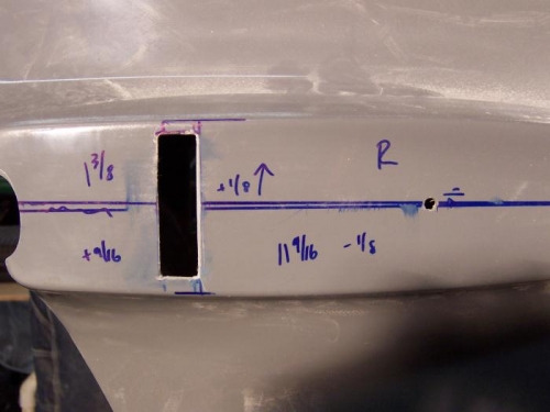 R side - measurements and cut outs done