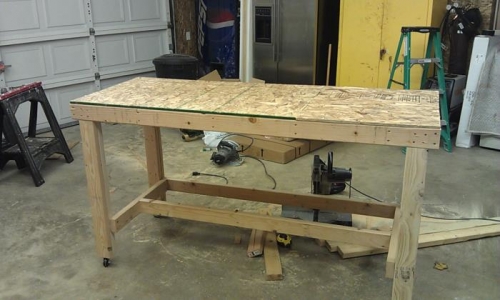Bench before top and shelf