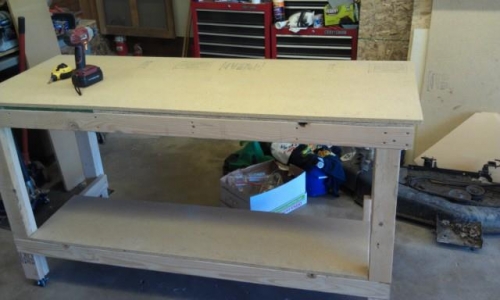 finished bench (Rear view)