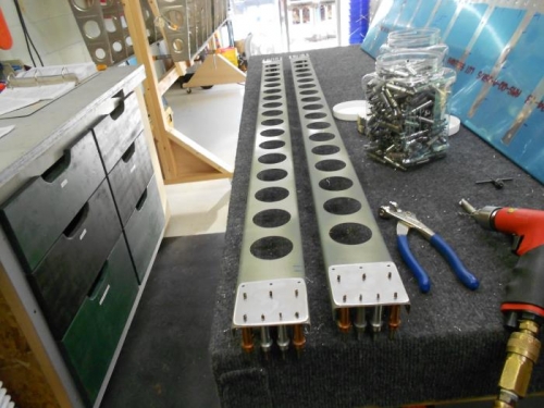 Match drilled A-408 plates to aileron spar