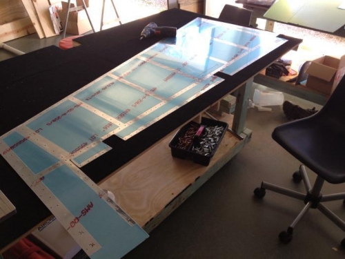 Completed deburing all the holes in the rudder skins.