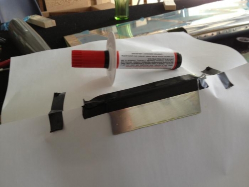 Alodine Pen and masked under skin.