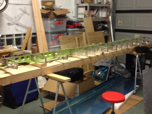 Rear Spar and Nose and Inspar Ribs