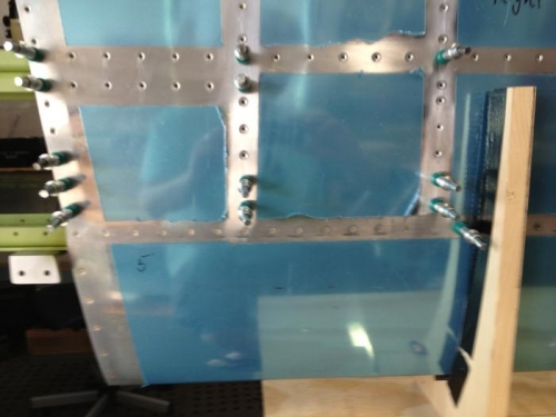 Initial Front Spar Rivets.