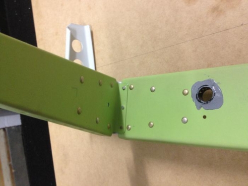 After - Manufactured head on the weaker surface.