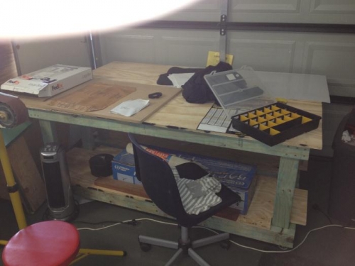 Two movable work tables