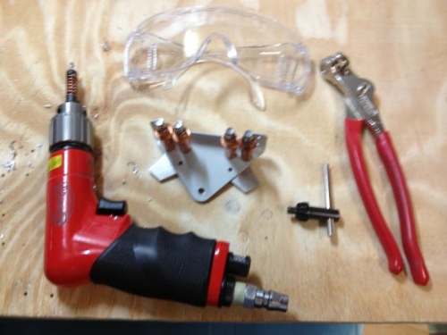 Parts ready for final drilling