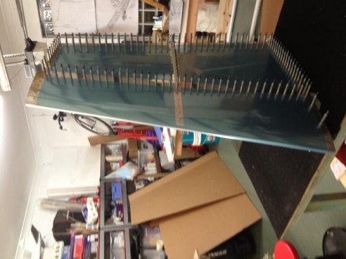 Finshed LE to Front Spar Riveting