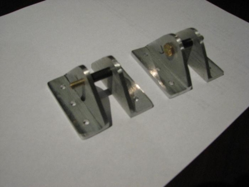 Left and right 6W6-11 aileron bellcrank supports