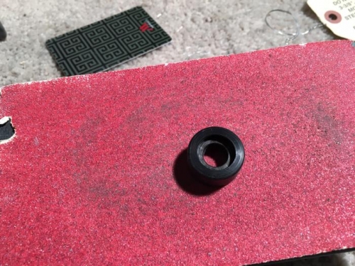 wheel on the sanding pad