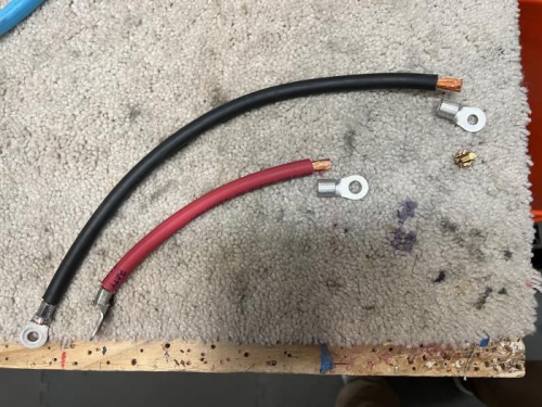 battery cables needing shrink tube