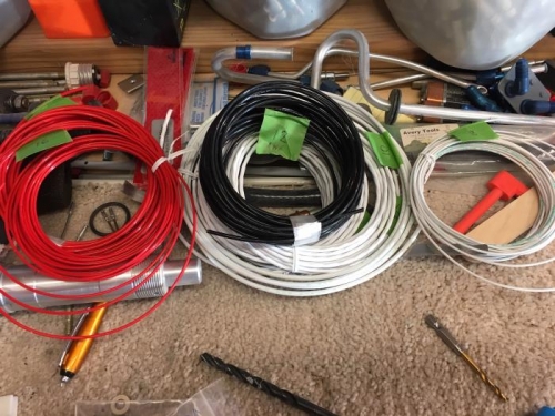 loose wires with green flag labels