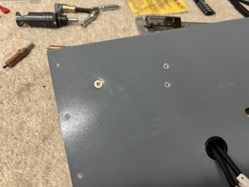 seat ramp with countersunk screws attached to CPC hardware