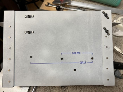 The extra hole is for location as this is the panel cutout from the G3X