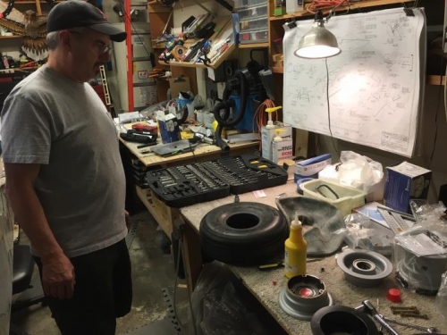 Bob and the wheel assembly parts