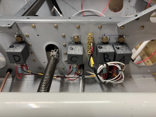 Trim motor relays are wired!