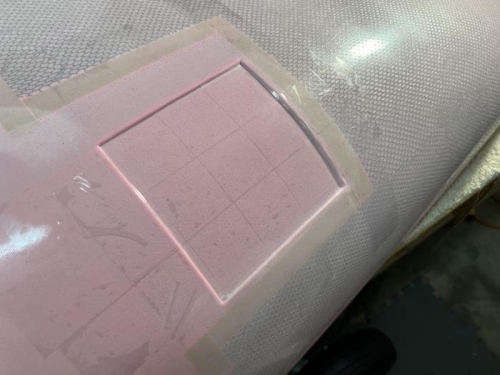 Packing tape applied as mold release